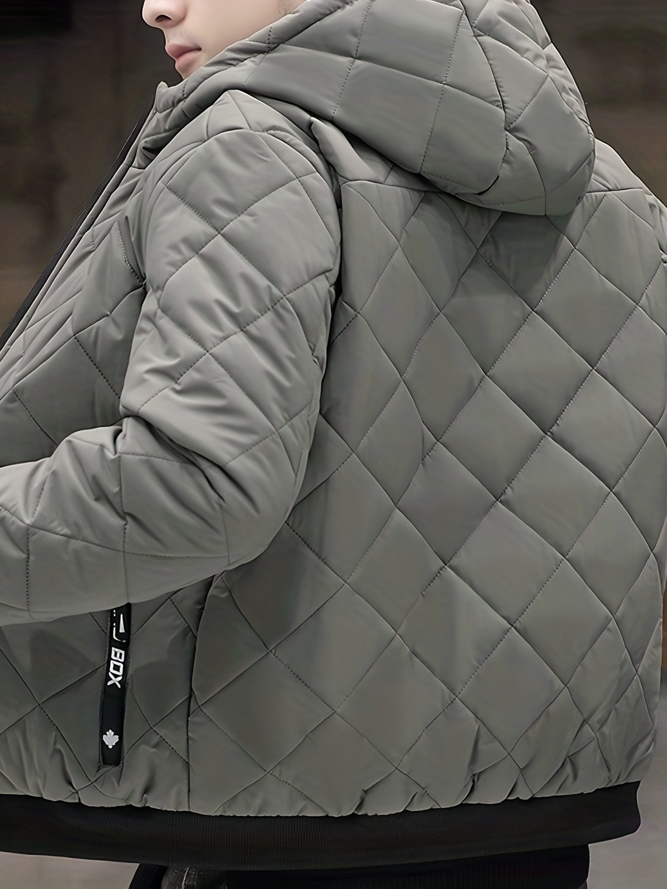 Warme Plüsch-Kapuzen-Winterjacke für Herren | Ideal für den Winter