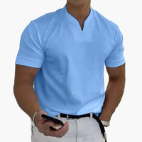 Herrenpoloshirt Moderne Stil Elegant für Entspannte oder Stilvolle Erscheinung in Hellblau