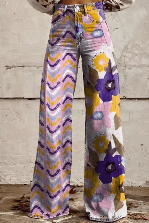Novalie - Boho Vintage Hosen für Damen