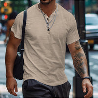 Benedikt | Herren Lockeres Poloshirt in Khaki
