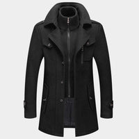 WARME WINTER- UND HERBSTJACKE in Schwarz