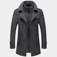 WARME WINTER- UND HERBSTJACKE in Grau