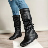 Valdis | Damen knöchelhohe Stiefel mit seitlichem Reißverschluss in Schwarz