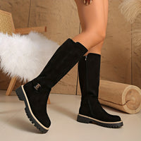 Sable | Damen knöchelhohe Stiefel mit niedrigem Blockabsatz in Schwarz