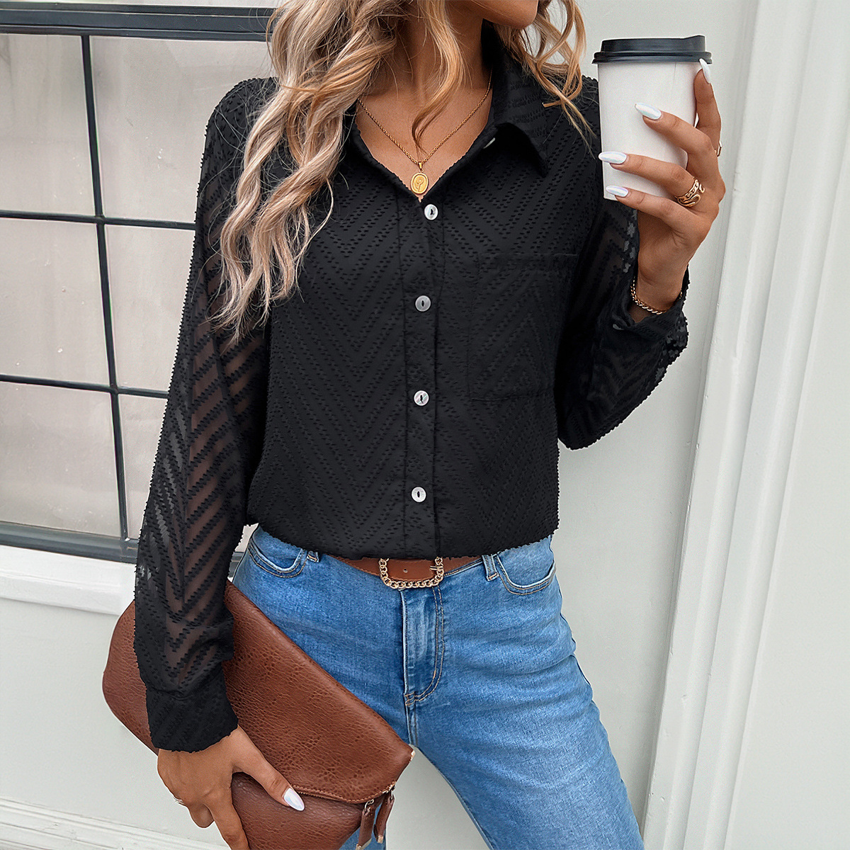 Athalia® | Bluse Business Damen Schwarz