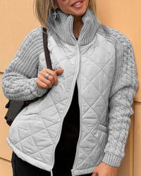 Elena | Damen Cardigan mit langen Ärmeln und Taschen in Grau