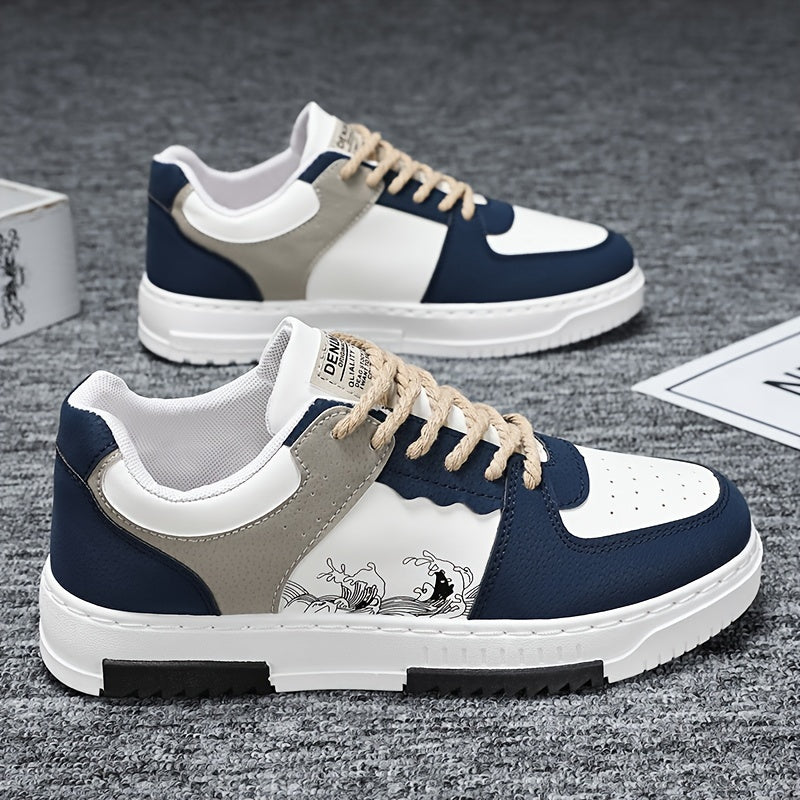 Herren Stilvolle Retro-Schnürsneaker mit Hoher Sohle | Ideal für das tägliche Tragen