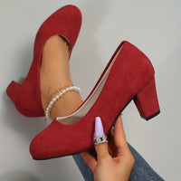 Alina | Damen Pumps Stilvoll Modern Elegant Chic Business Zeitlos in Rot