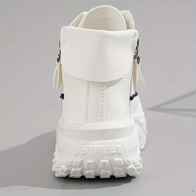 Lässige Plateau Knöchelhohe Sneaker für Damen | Perfekt für lässige Tage