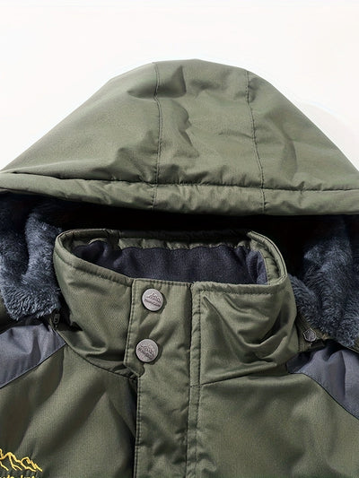 Warme Fleece-gefütterte Jacke Winterjacke für Herren | Ideal für den Winter