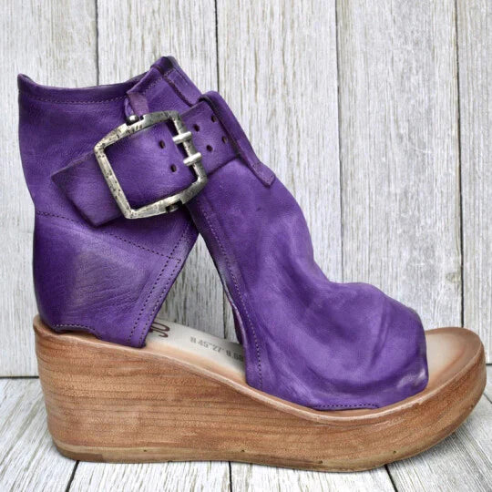 Shrina | Boho-Sandalen mit Keilabsatz für Damen