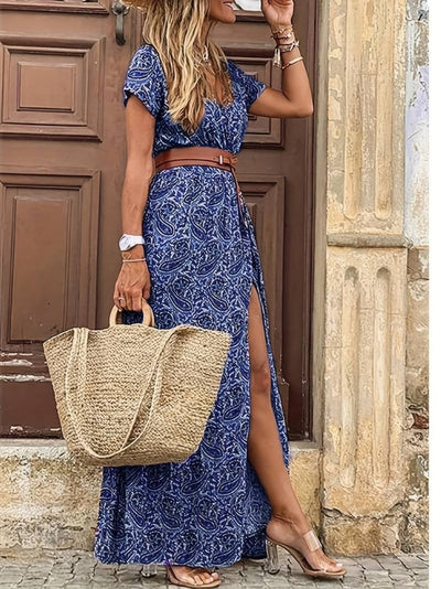Fudus | Boho Bedrucktes Maxikleid Für Damen