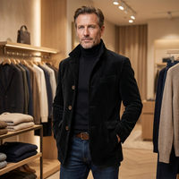 Carter | Elegante Herrenjacke mit Vintage-Charakter in Schwarz