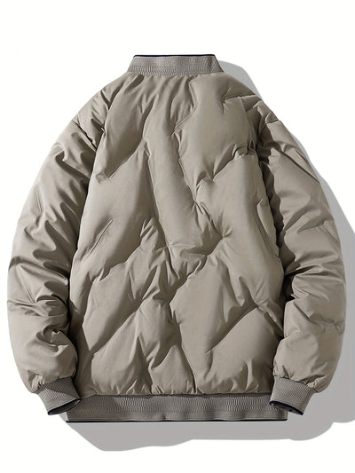 Warme Fleece-Winter-Steppjacke für Herren | Ideal für den Winter