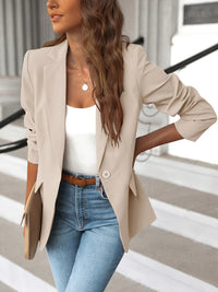 Edith | Damen Blazer Maßgeschneidert Freizeitlook Elegant Modern Casual in Khaki