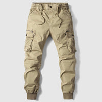 Caelan | Herren Cargo Jogger Hose mit Cargotaschen in Khaki