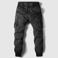 Caelan | Herren Cargo Jogger Hose mit Cargotaschen in Schwarz