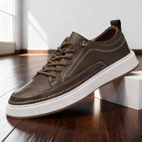 Caius | Herren Low-Top Schnür-Sneaker in Khaki