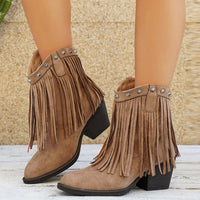 Calista | Damen Westernstiefel mit Fransen und Seitenreißverschluss in Stil 4