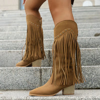 Calista | Damen Westernstiefel mit Fransen und Seitenreißverschluss in Stil 1