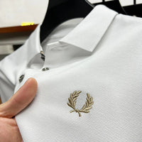 Calvin | Herren dehnbares elegantes Poloshirt in Weiß