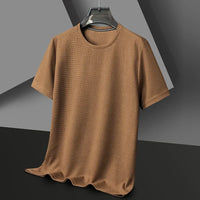 Caspian | Herren Rundhals Kurzarm T-Shirt in Braun