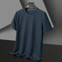 Caspian | Herren Rundhals Kurzarm T-Shirt in Marine Blau