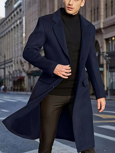 Stilvolle Retro Trench Winterjacke für Herren | Ideal für den Winter