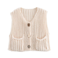 Beau | Damen Chunky Strick Pullover Cozy Modern Herbst Trend Komfort in Elfenbein