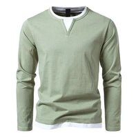 Alwin | Premium Longsleeve aus gekämmter Baumwolle in Grün