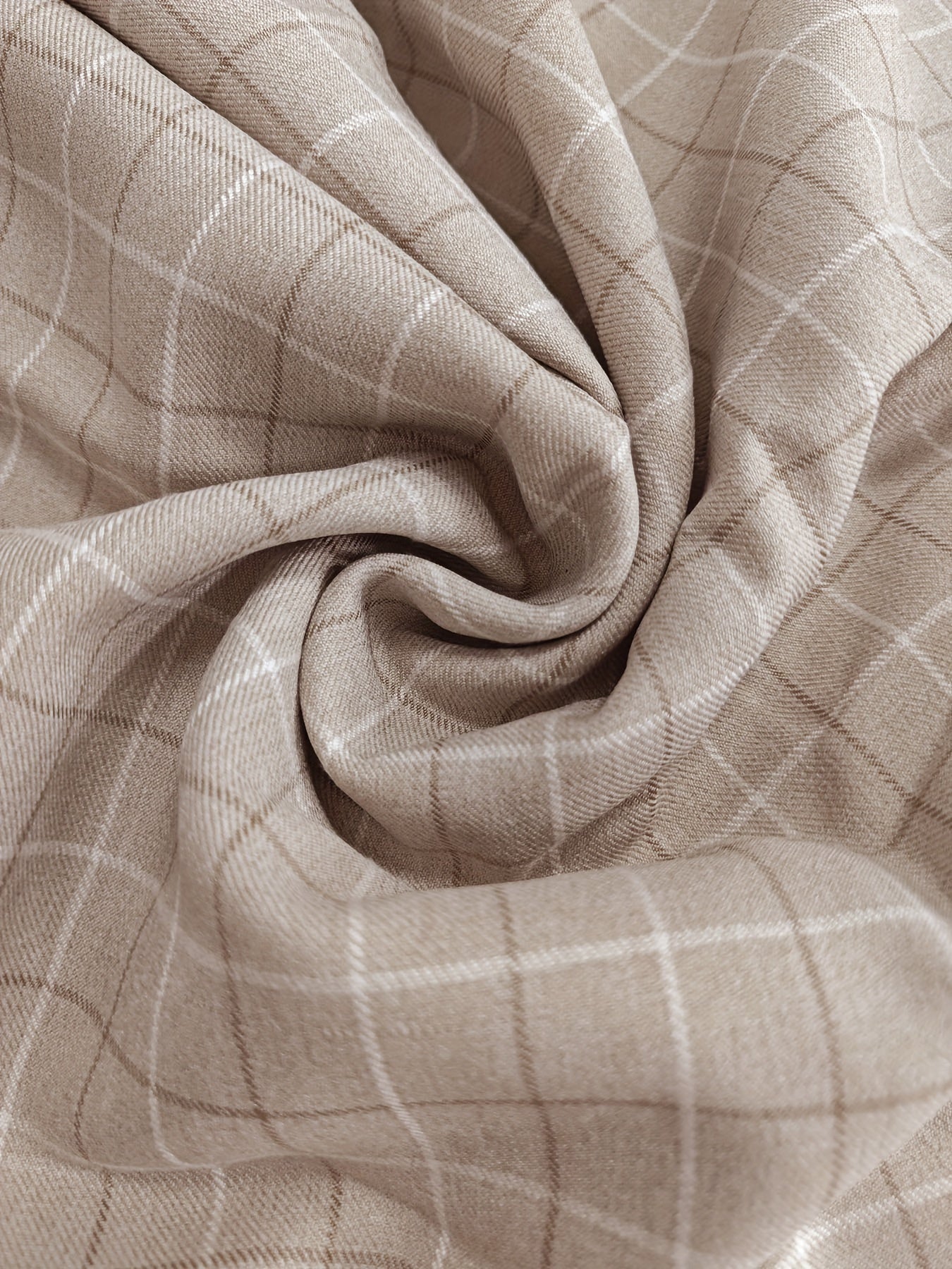 Stylisches Blazer Set mit Karomuster in Hellbraun für Damen | Ideal für jeden Tag