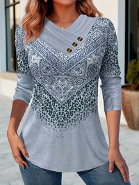 Dainora – Minikleid im Ethnischen Stil Mit Tatarischem Drucken in Blau