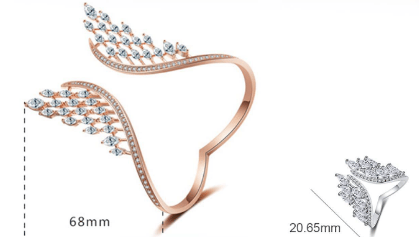 Siarah™| Elegantes Armband- und Ringset