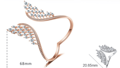 Siarah™| Elegantes Armband- und Ringset