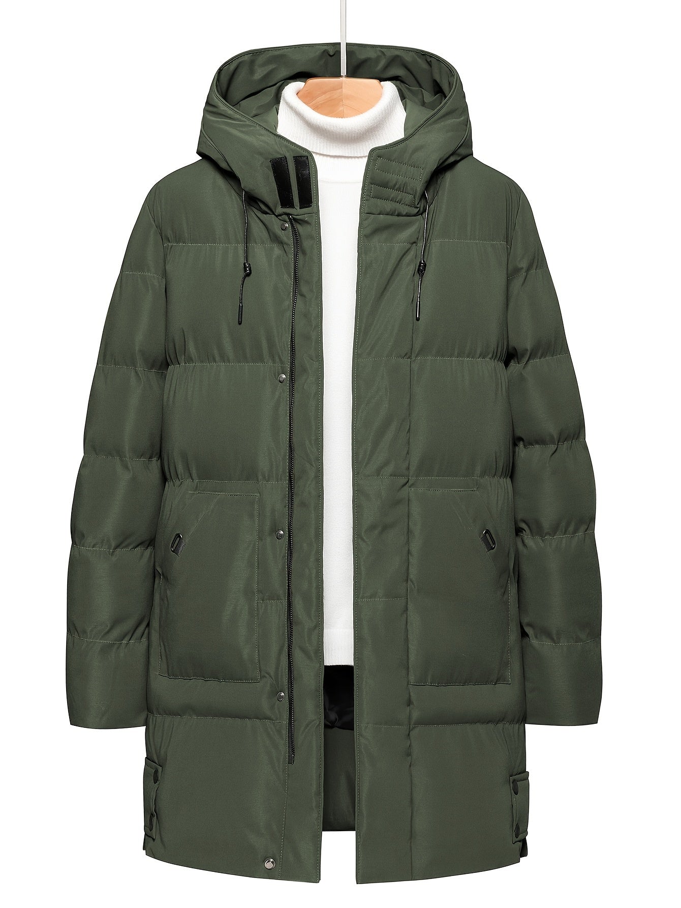 Warme Verdickte Mittel-Lange Daunen Winterjacke für Herren | Ideal für den Winter