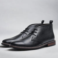 Christian | Herren Klassische Chukka Schnürstiefel in Schwarz