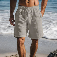 Christian | Herren Schnelltrocknende Leinen Badeshorts in Grau