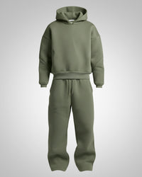Clara | Damen Bequemer Oversized Jogginganzug in Grün