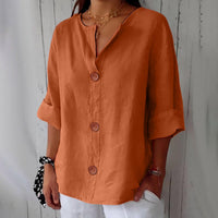 Clara | Legere fließende Bluse in Orange