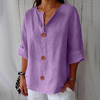 Clara | Legere fließende Bluse in Lila