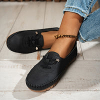 Cordania | Damen Komfort Schnür Loafer in Schwarz