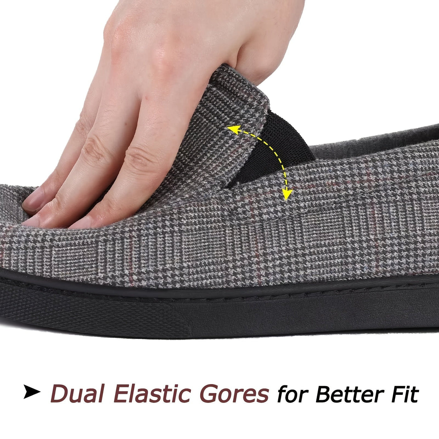 Fudus | Bequemer Leichter Herren Hausschuh Mit Viskoelastischem Schaum