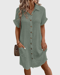 Caroline | Bequemes Kleid in Grün