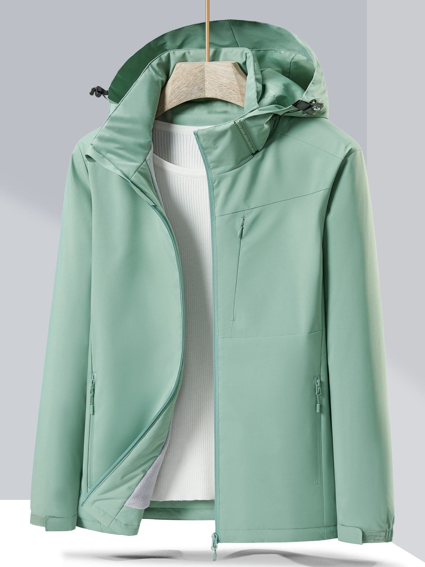 Wasserdichte Hooded Winterjacke mit Polar Fleece für Damen | Ideal für den Winter