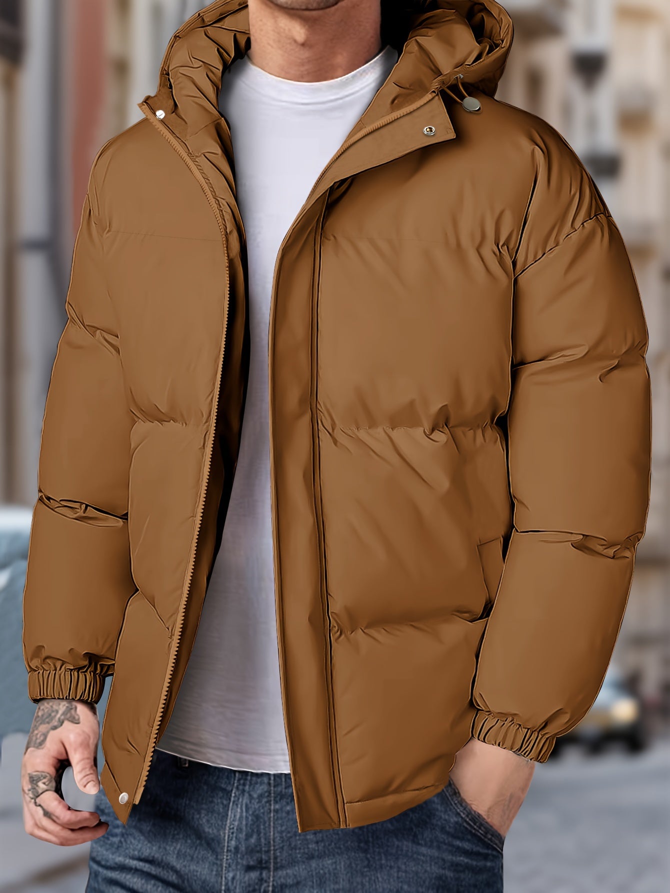 Warme Mit Kapuze Winterjacke für Herren | Ideal für den Winter