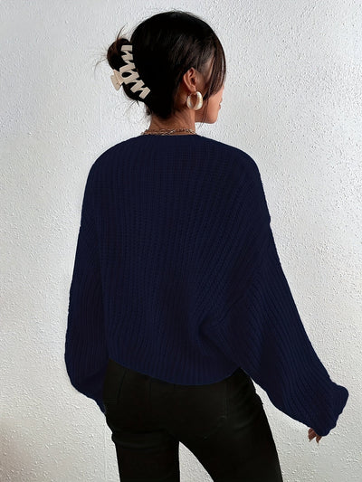 Lässiger Longpullover Damen mit Rundhalsausschnitt für Damen | Ideal für den Winter