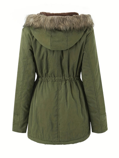 Elegante Warme Lange Parka Winterjacke mit Taschen für Damen | Ideal für den Winter