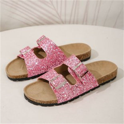 Hesty | Sommertrend Pailletten-Sandalen