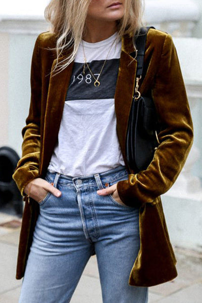 Samtblazer für Frauen