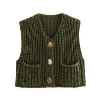 Beau | Damen Chunky Strick Pullover Cozy Modern Herbst Trend Komfort in Armee grün